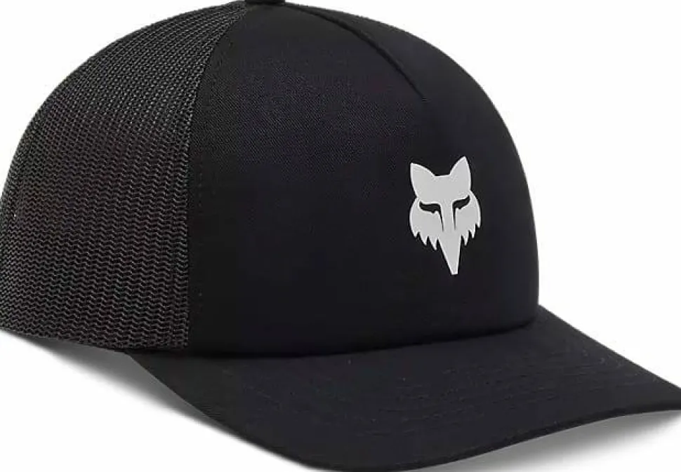 Fox Fox Head Trucker Hat Black