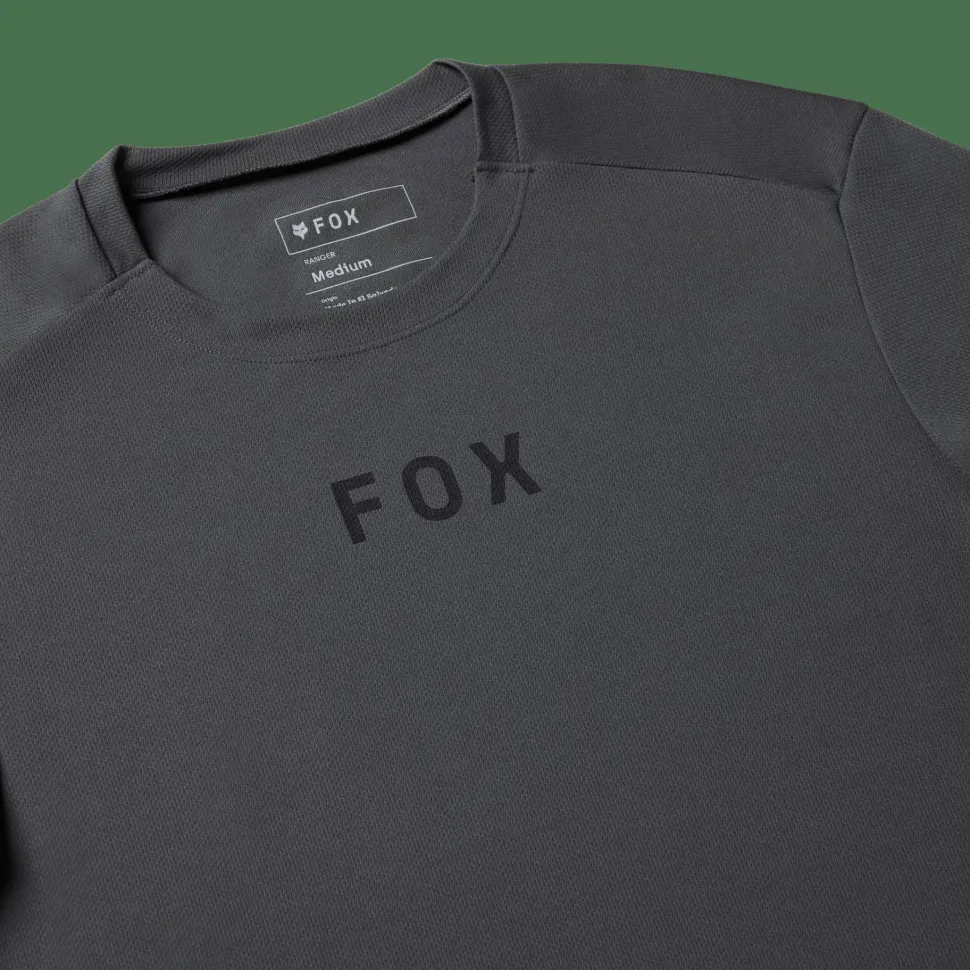 Fox Men's Ranger Short Sleeve Jersey Wordmark Dark Shadow