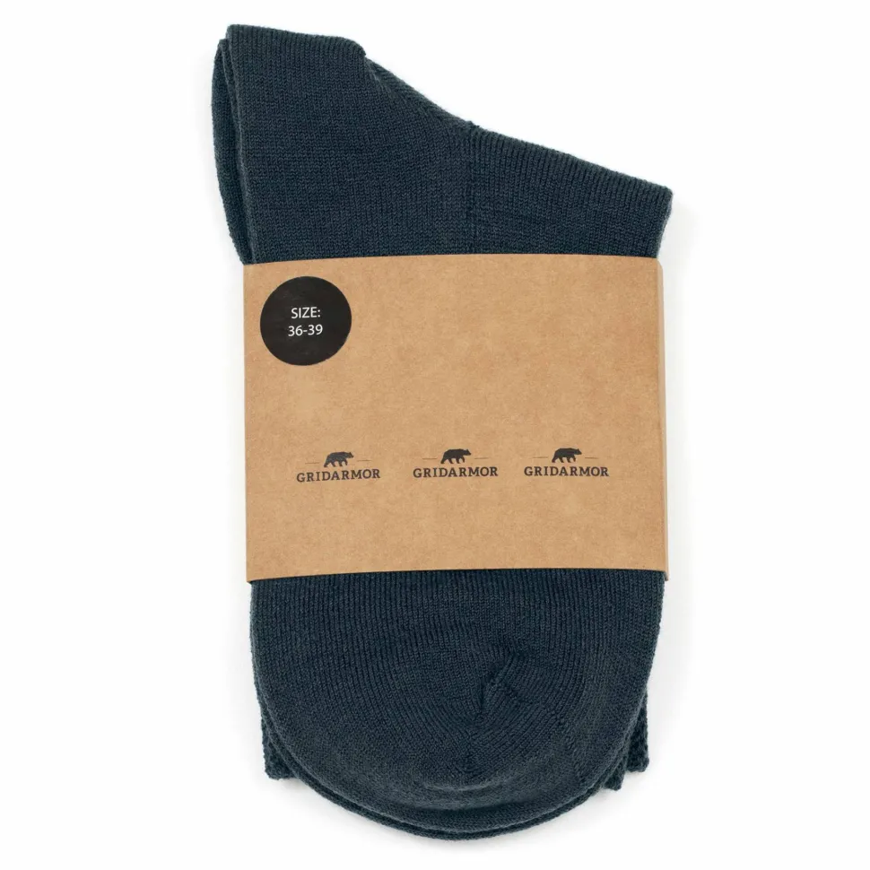 Gridarmor Every Day Merino Wool Sock Midnight Navy
