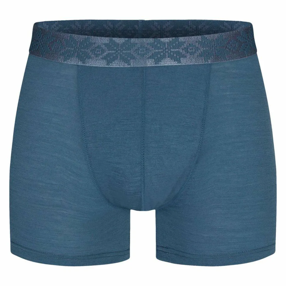 Gridarmor Men's Finse Merino Boxers Indian Teal