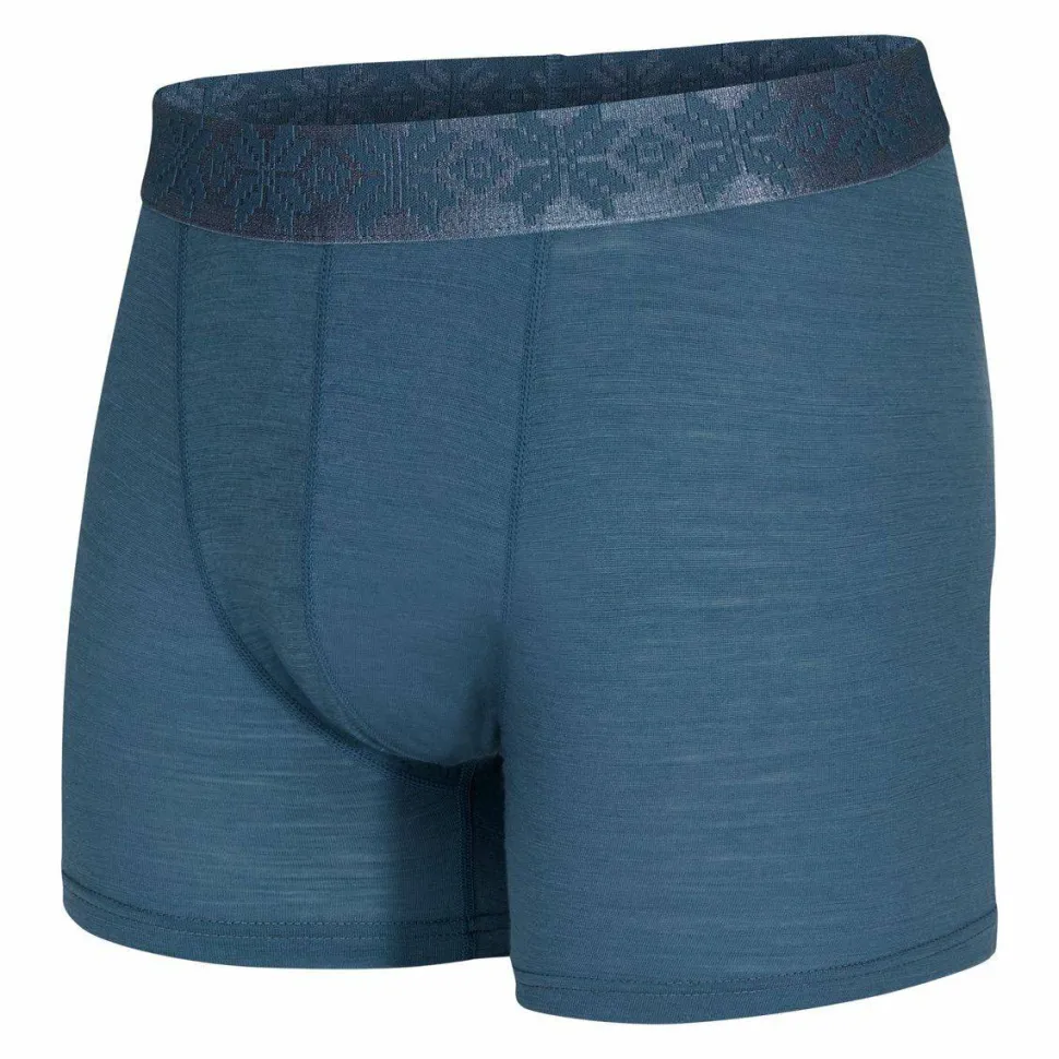 Gridarmor Men's Finse Merino Boxers Indian Teal