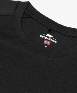 Gridarmor Men's Merino Wool Tee Black Beauty