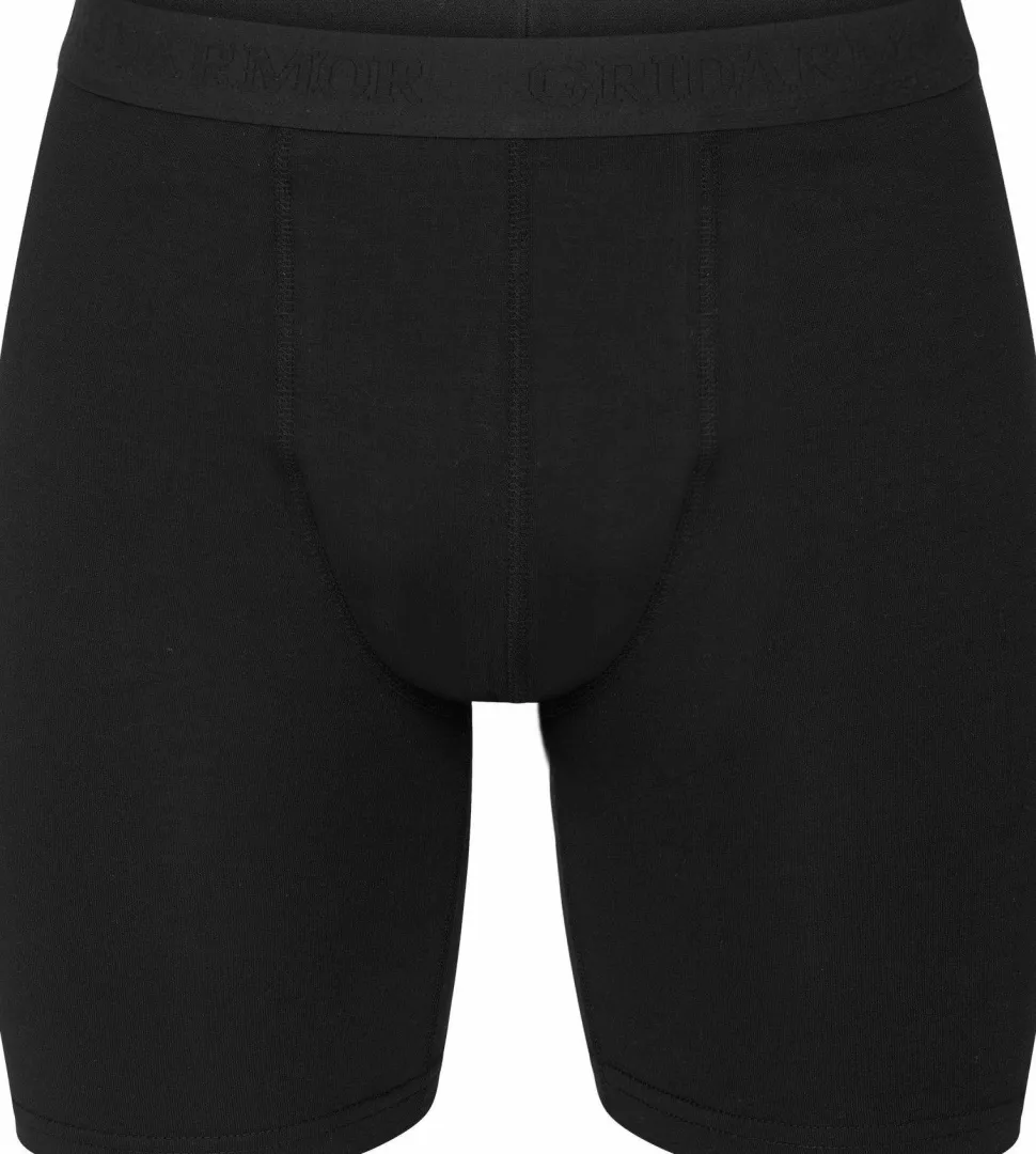 Gridarmor Men's Merino Wool Long Boxers Black Beauty