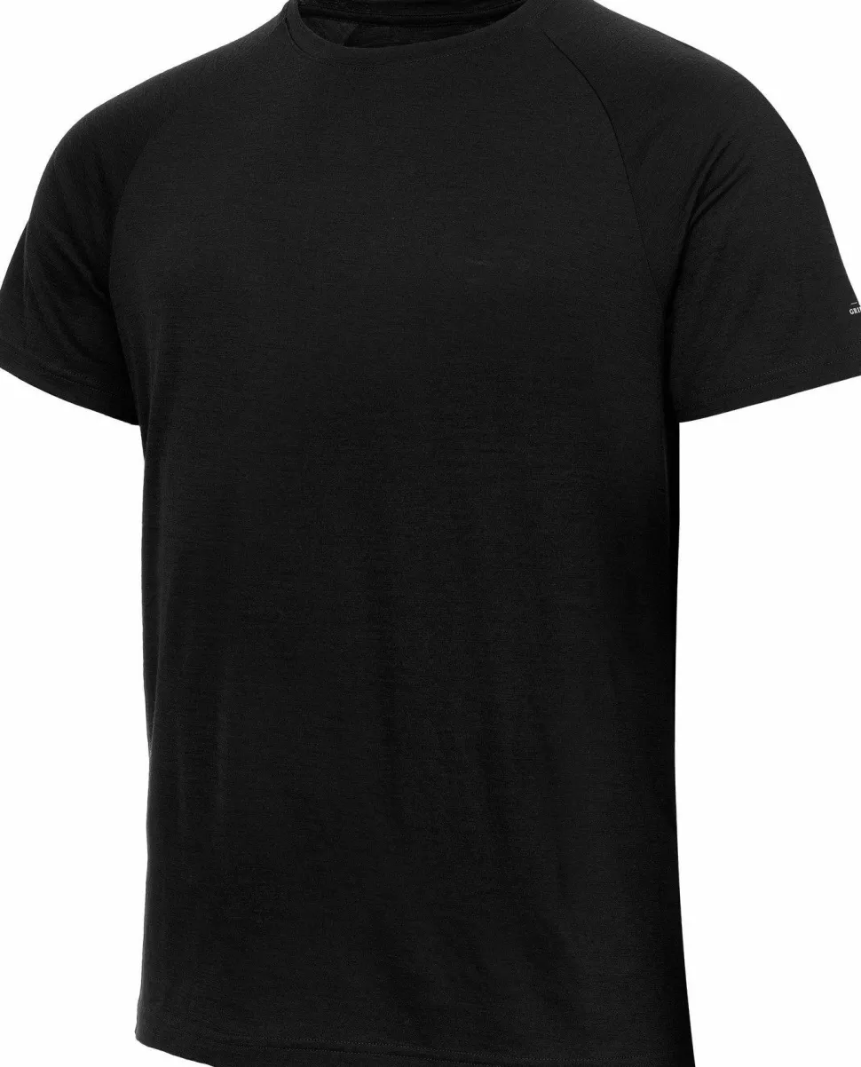 Gridarmor Men's Thin Merino Tee Black Beauty