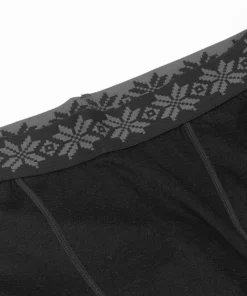 Gridarmor Men's Viks Wool Undertøy Longs Black Beauty