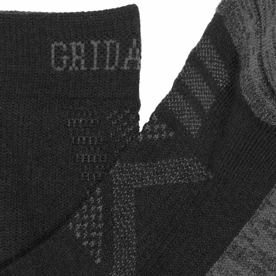 Gridarmor Merino Trekking Light Sock Jet Black