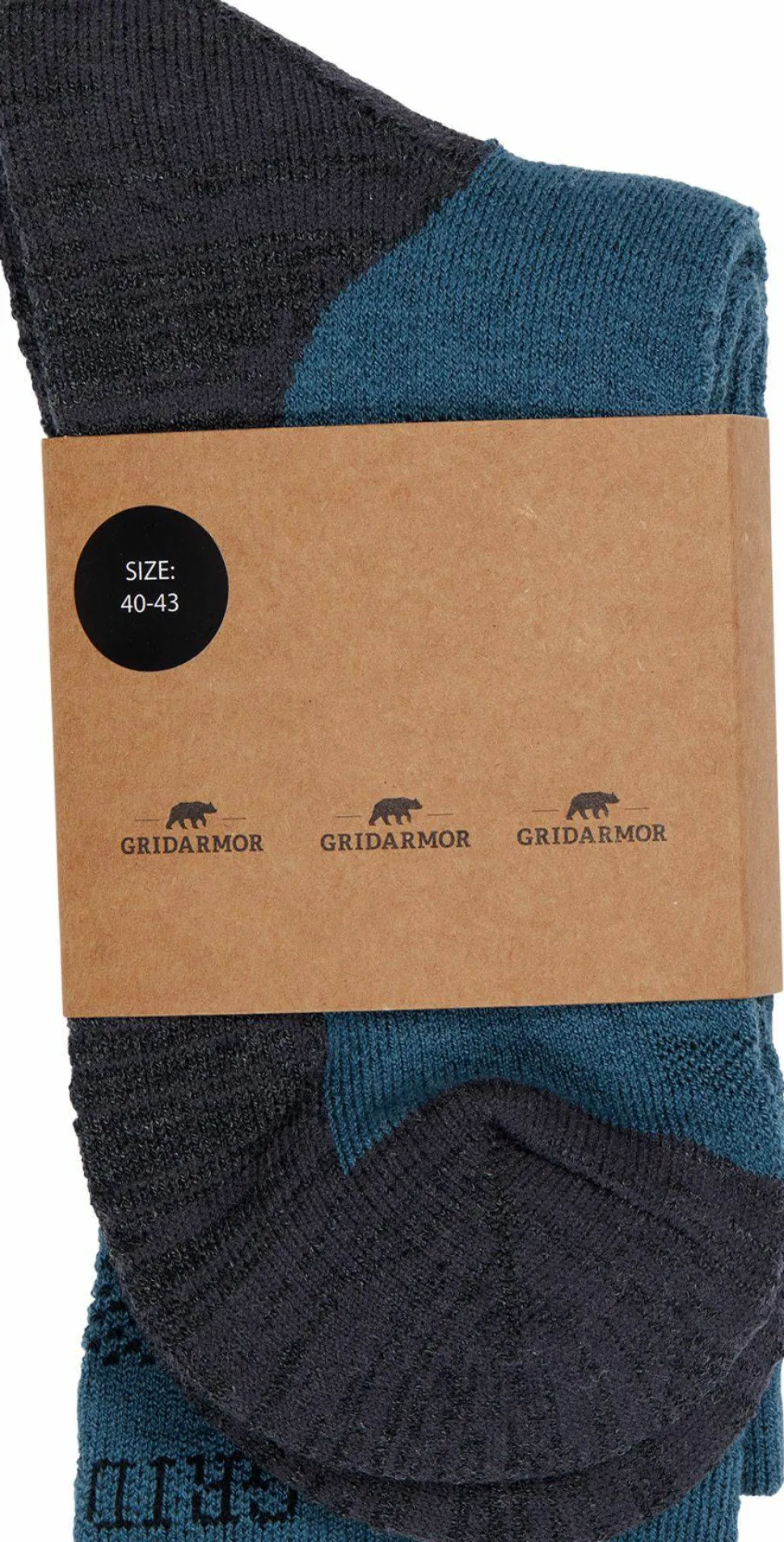 Gridarmor Merino Trekking Socks Indian Teal