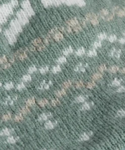 Gridarmor Snøkrystall Wool Lue Jaquard Green/White