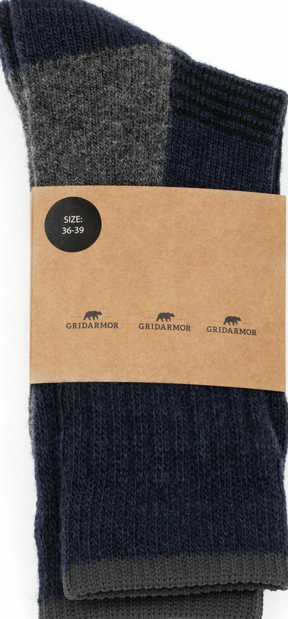 Gridarmor Trekking Merino Wool Sock Dark Navy