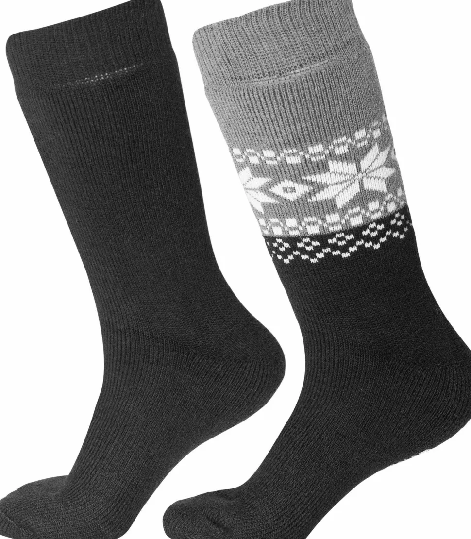 Gridarmor Unisex Alpacka Wool Heritage Socks 2-pack Black Beauty