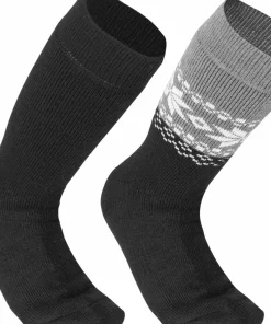 Gridarmor Unisex Alpacka Wool Heritage Socks 2-pack Black Beauty