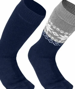 Gridarmor Unisex Alpacka Wool Heritage Socks 2-pack Navy Blazer