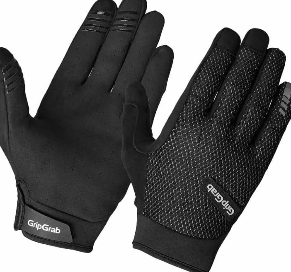 Gripgrab Descent Insidegrip™ Full Finger Summer Gloves Black