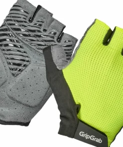 Gripgrab Expert RC Max Padded Short Finger Summer Gloves Yellow Hi-Vis