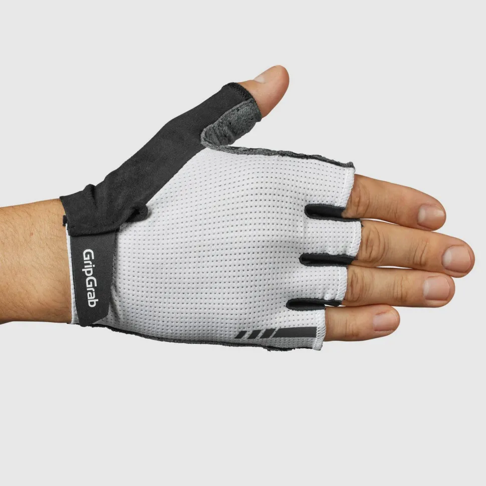 Gripgrab Expert RC Max Padded Short Finger Summer Gloves White