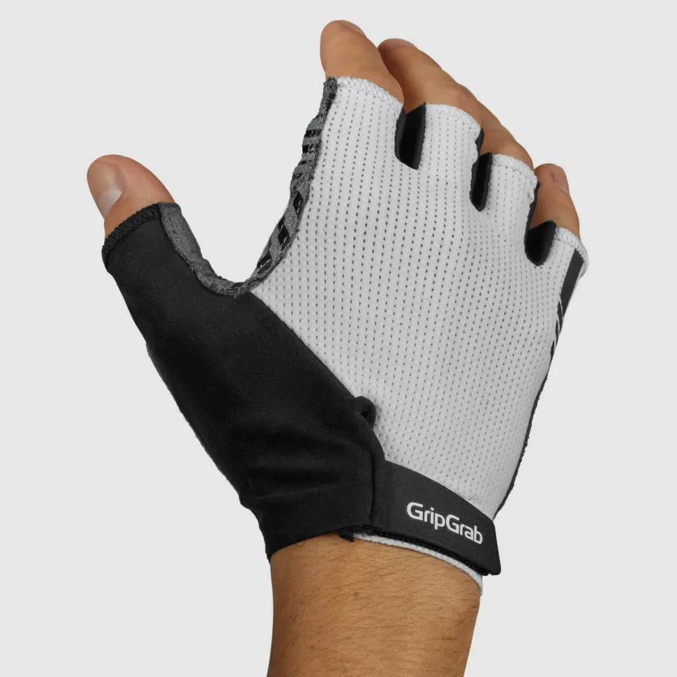 Gripgrab Expert RC Max Padded Short Finger Summer Gloves White