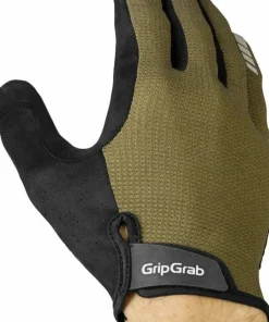 Gripgrab Explr Padded Full Finger Summer Gloves Olive Green
