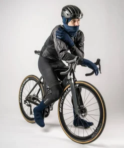 Gripgrab Flandrien Waterproof Knitted Road Shoe Covers Navy Blue