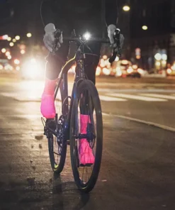 Gripgrab Flandrien Waterproof Knitted Road Shoe Covers Pink