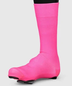 Gripgrab Flandrien Waterproof Knitted Road Shoe Covers Pink