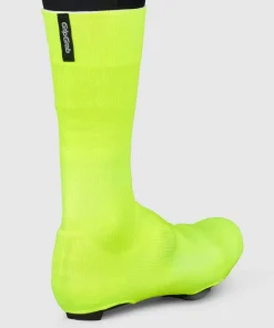 Gripgrab Flandrien Waterproof Knitted Road Shoe Covers Yellow Hi-Vis