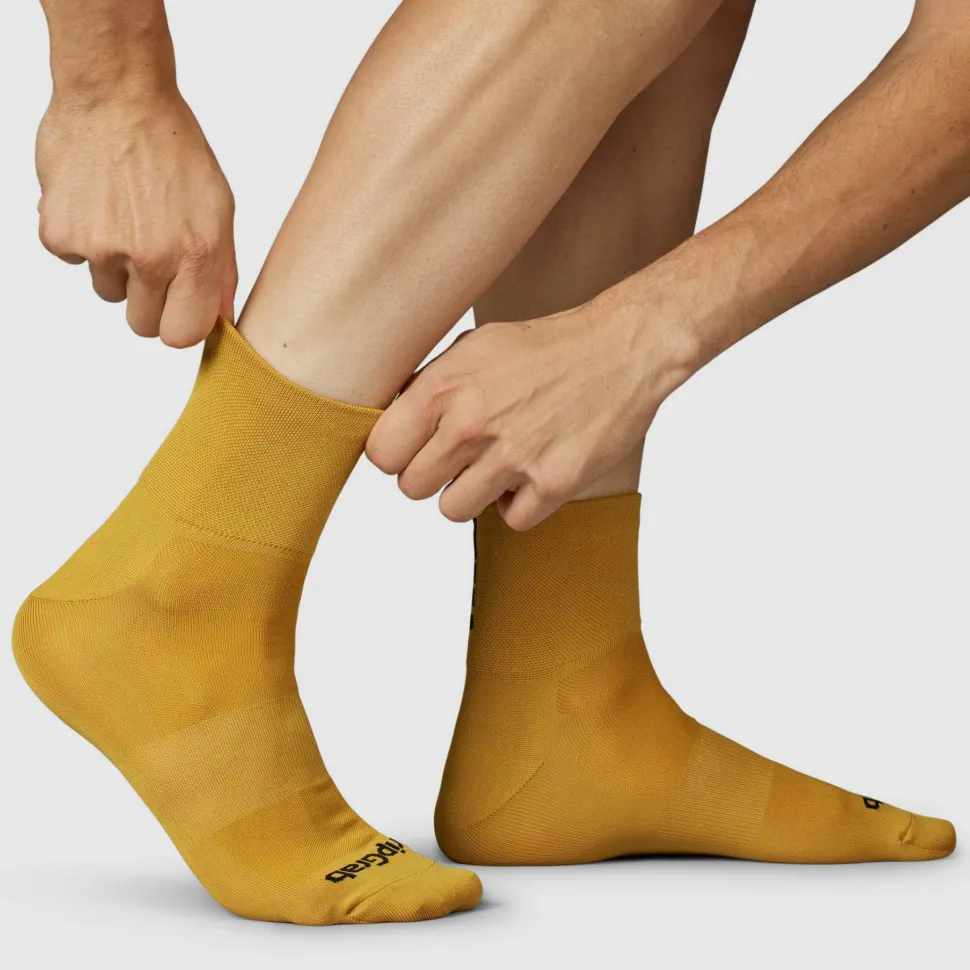 Gripgrab Lightweight SL Short Summer Socks Mustard Yellow