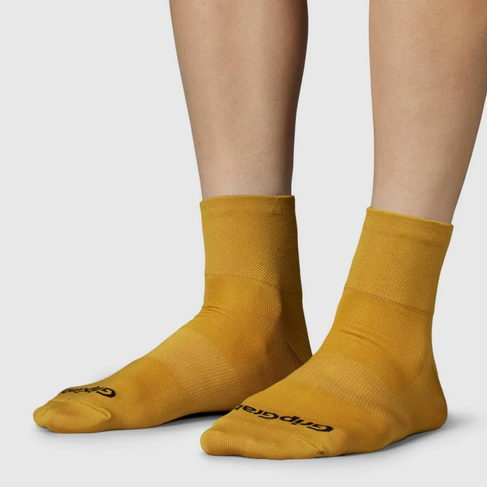 Gripgrab Lightweight SL Short Summer Socks Mustard Yellow