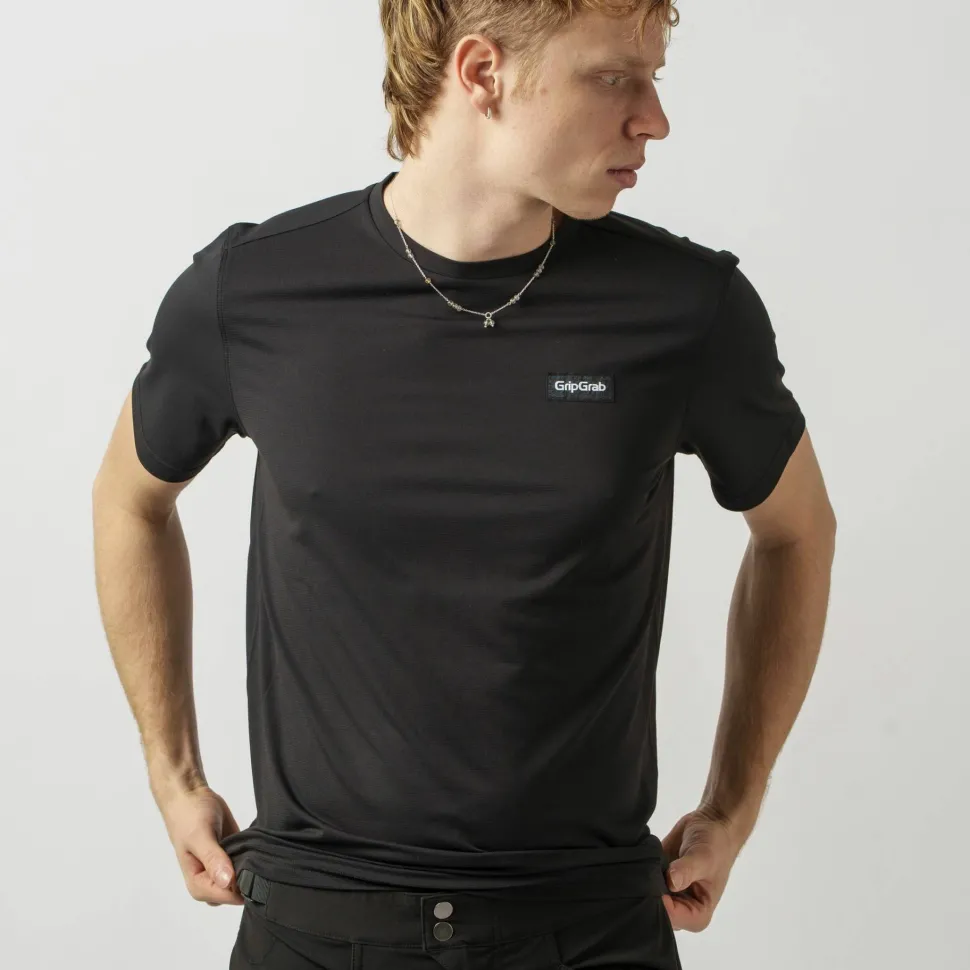 Gripgrab Men's GripGrab EXPLR Technical T-Shirt Black