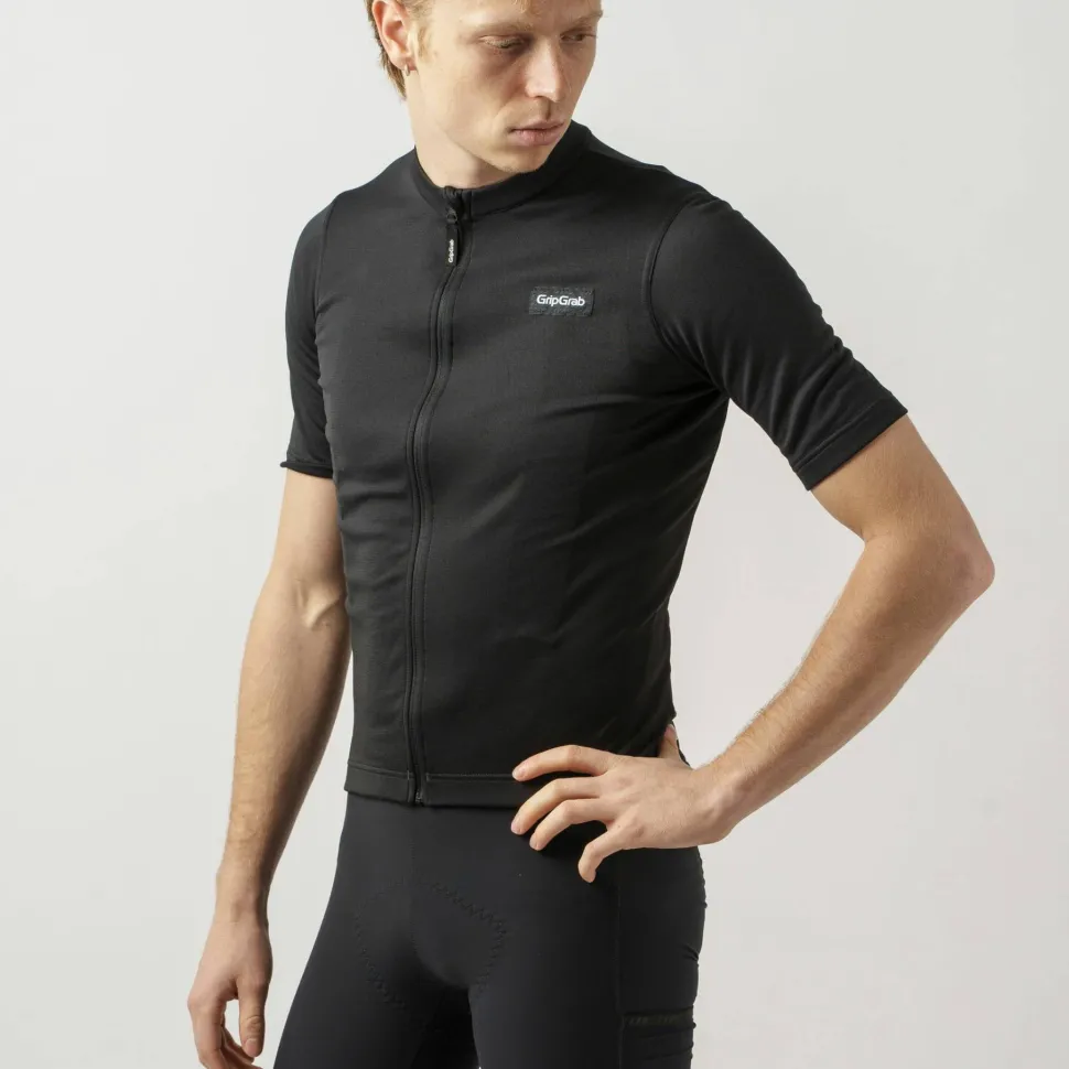 Gripgrab Men's GripGrab EXPLR Merinotech Short Sleeve Jersey Black