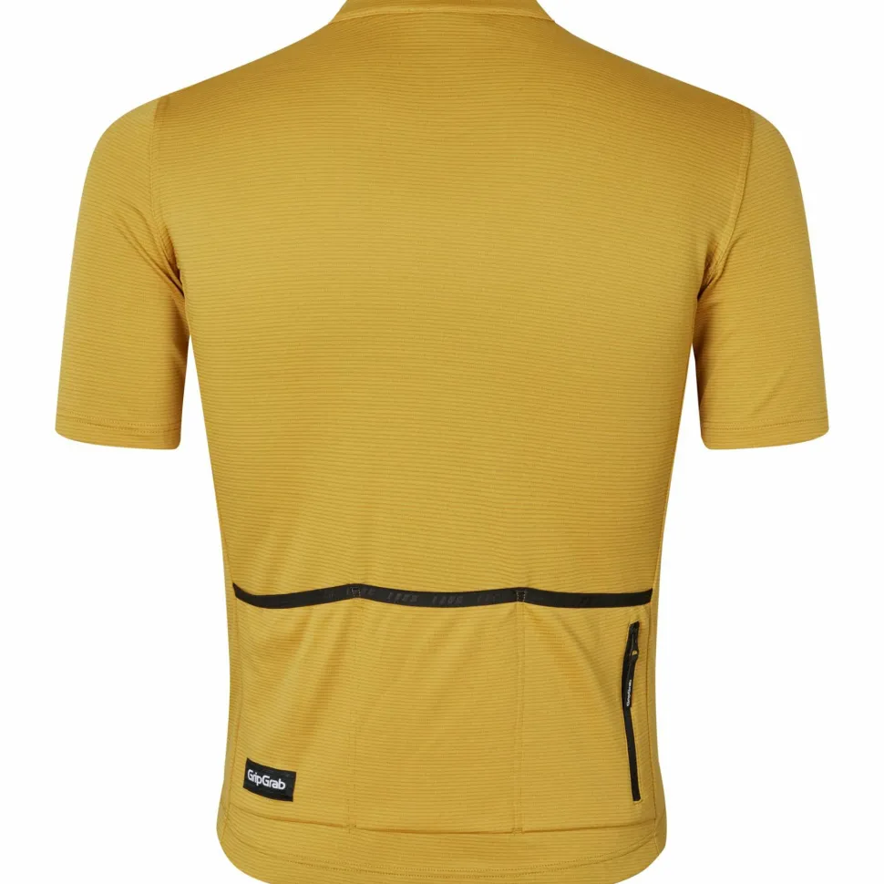Gripgrab Men's GripGrab EXPLR Merinotech Short Sleeve Jersey Mustard Yellow