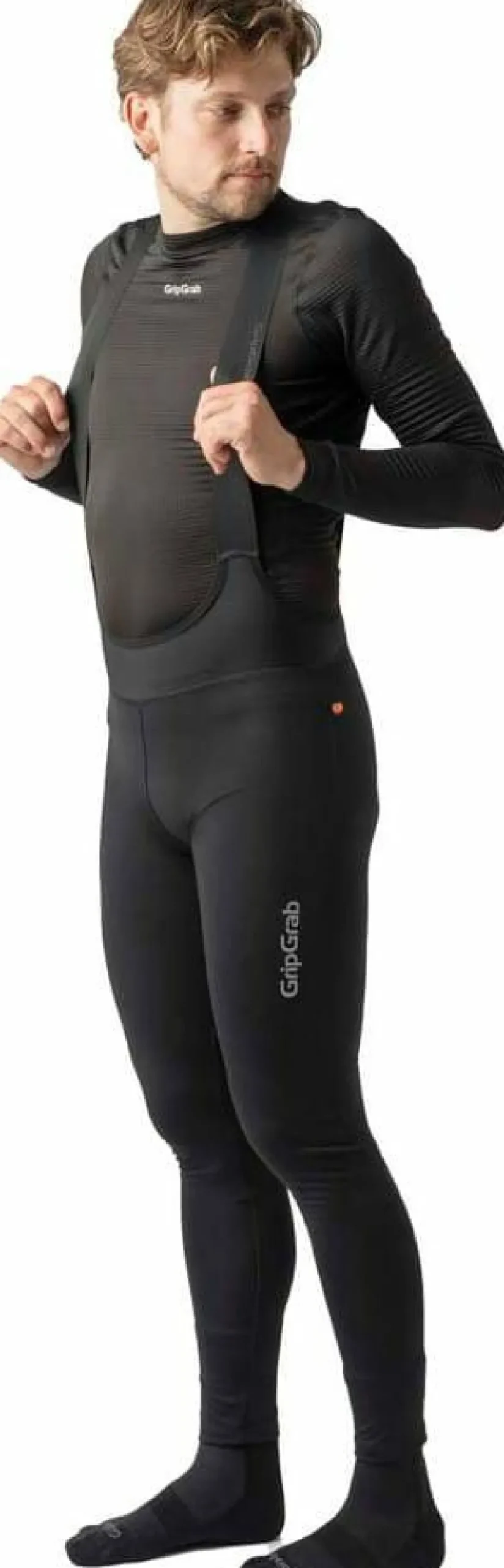 Gripgrab Men's Gripgrab Pacr Water-Resistant Bib Tights Black