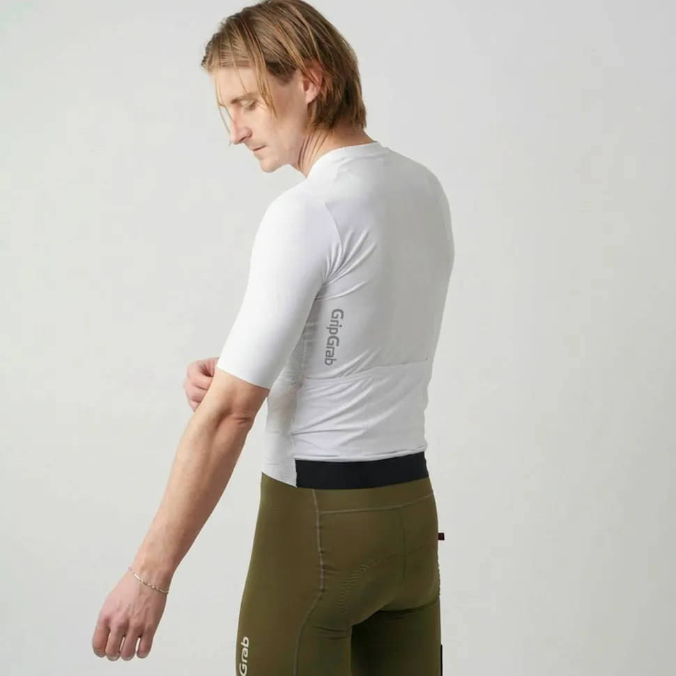 Gripgrab Men's GripGrab PACR Lightweight Short Sleeve Jersey White