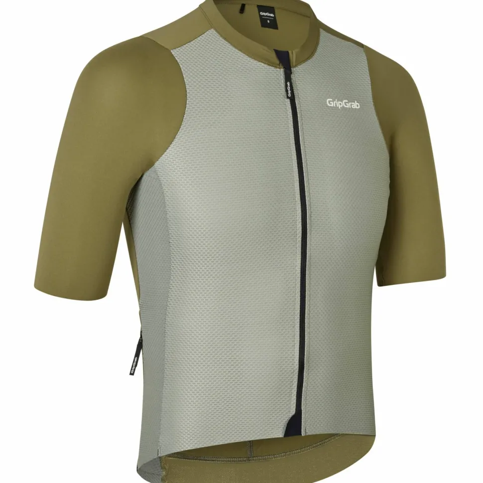 Gripgrab Men's GripGrab PACR Lightweight Short Sleeve Jersey Olive Green