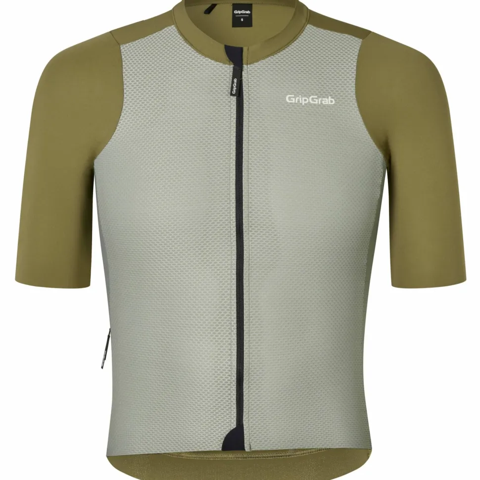 Gripgrab Men's GripGrab PACR Lightweight Short Sleeve Jersey Olive Green