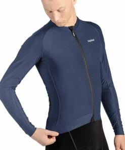 Gripgrab Men's Pacr Long Sleeve Jersey Navy Blue