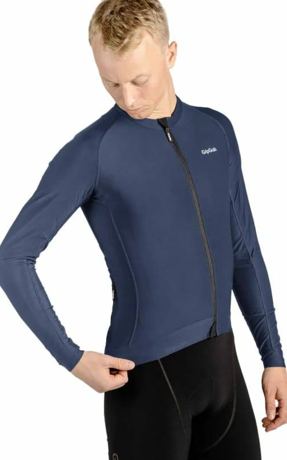 Gripgrab Men's Pacr Long Sleeve Jersey Navy Blue
