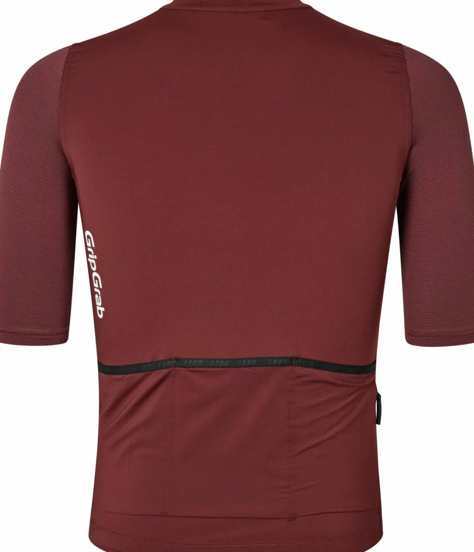 Gripgrab Men's Ride Short Sleeve Jersey Dark Red