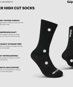 Gripgrab PACR High Cut Socks Black