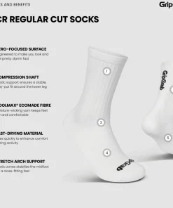 Gripgrab PACR Regular Cut Socks White