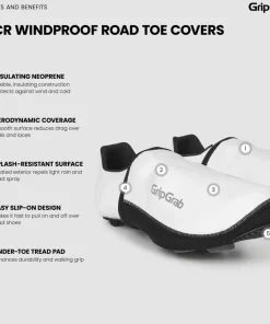 Gripgrab PACR Windproof Toe Covers White
