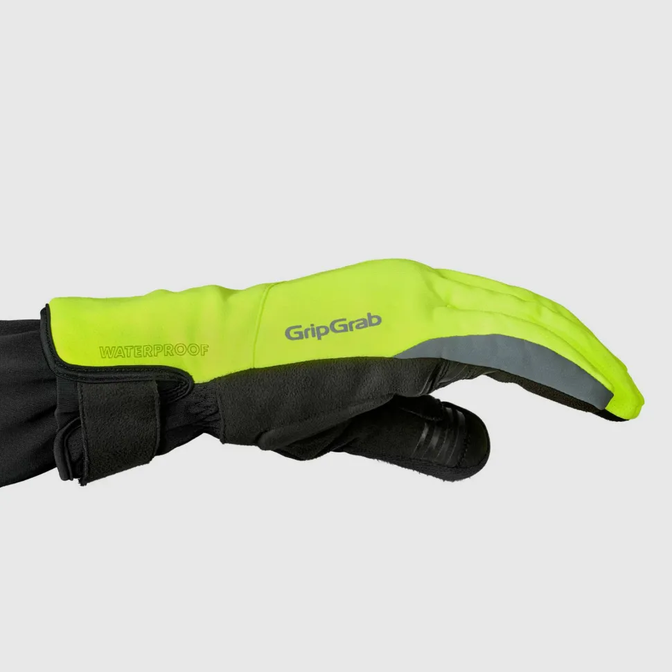 Gripgrab Polaris 2 Waterproof Winter Gloves Yellow Hi-Vis