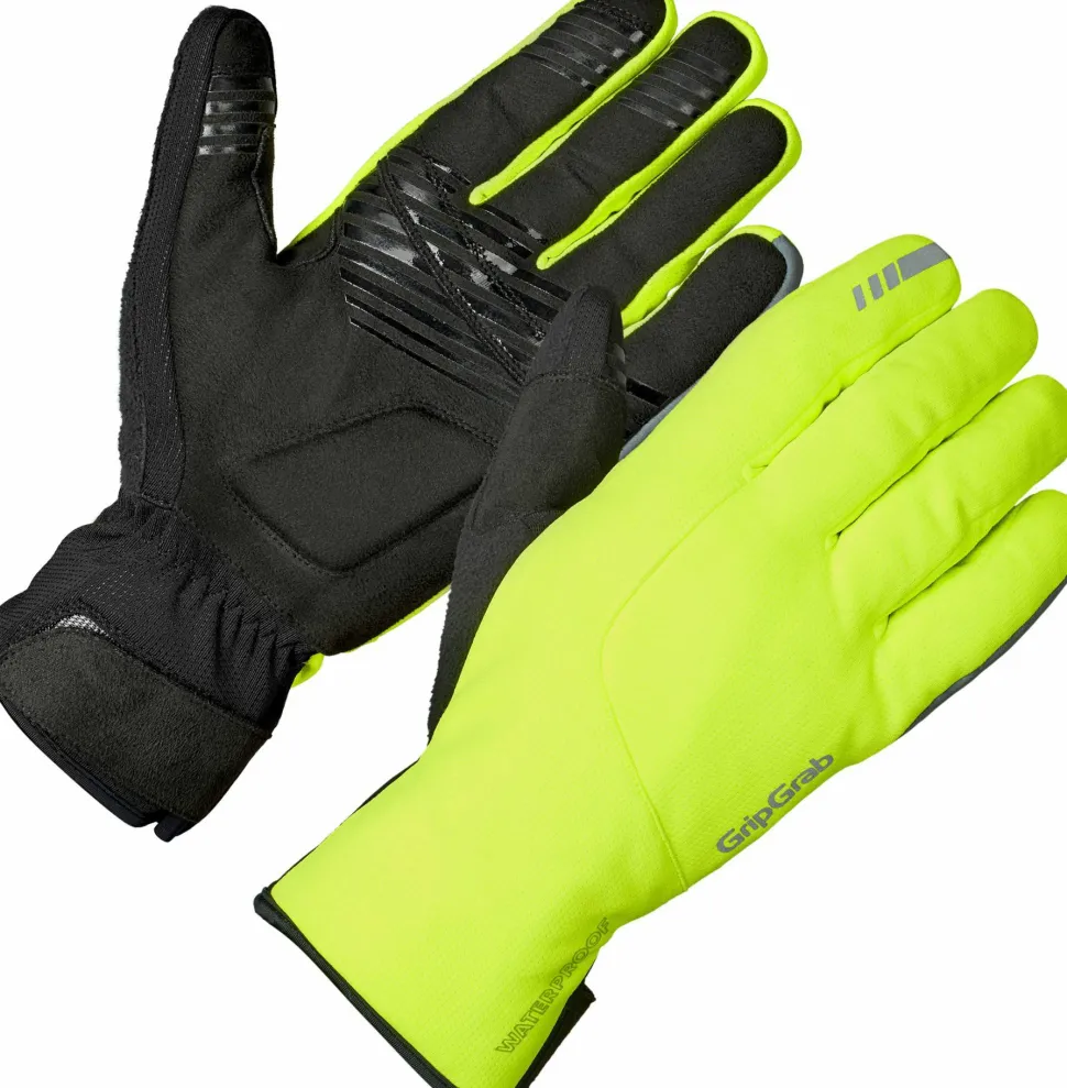 Gripgrab Polaris 2 Waterproof Winter Gloves Yellow Hi-Vis