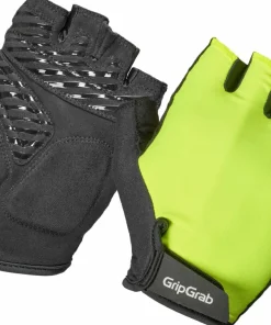 Gripgrab ProRide RC Max Padded Short Finger Summer Gloves Yellow Hi-Vis