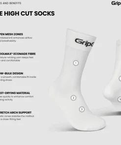 Gripgrab RIDE High Cut Socks White