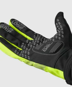 Gripgrab Ride Hi-Vis Windproof Midseason Glove Yellow Hi-vis