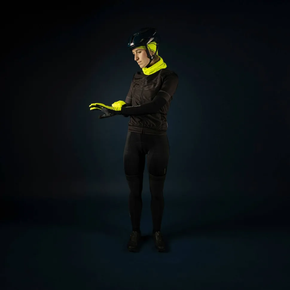 Gripgrab Ride Hi-Vis Windproof Midseason Glove Yellow Hi-vis