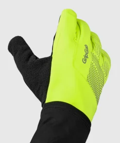 Gripgrab Ride Hi-Vis Windproof Midseason Glove Yellow Hi-vis