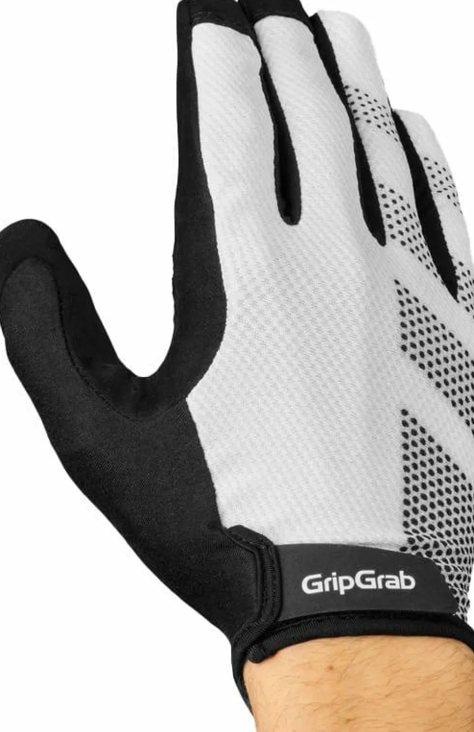 Gripgrab Ride Lite Padded Full Finger Summer Gloves White