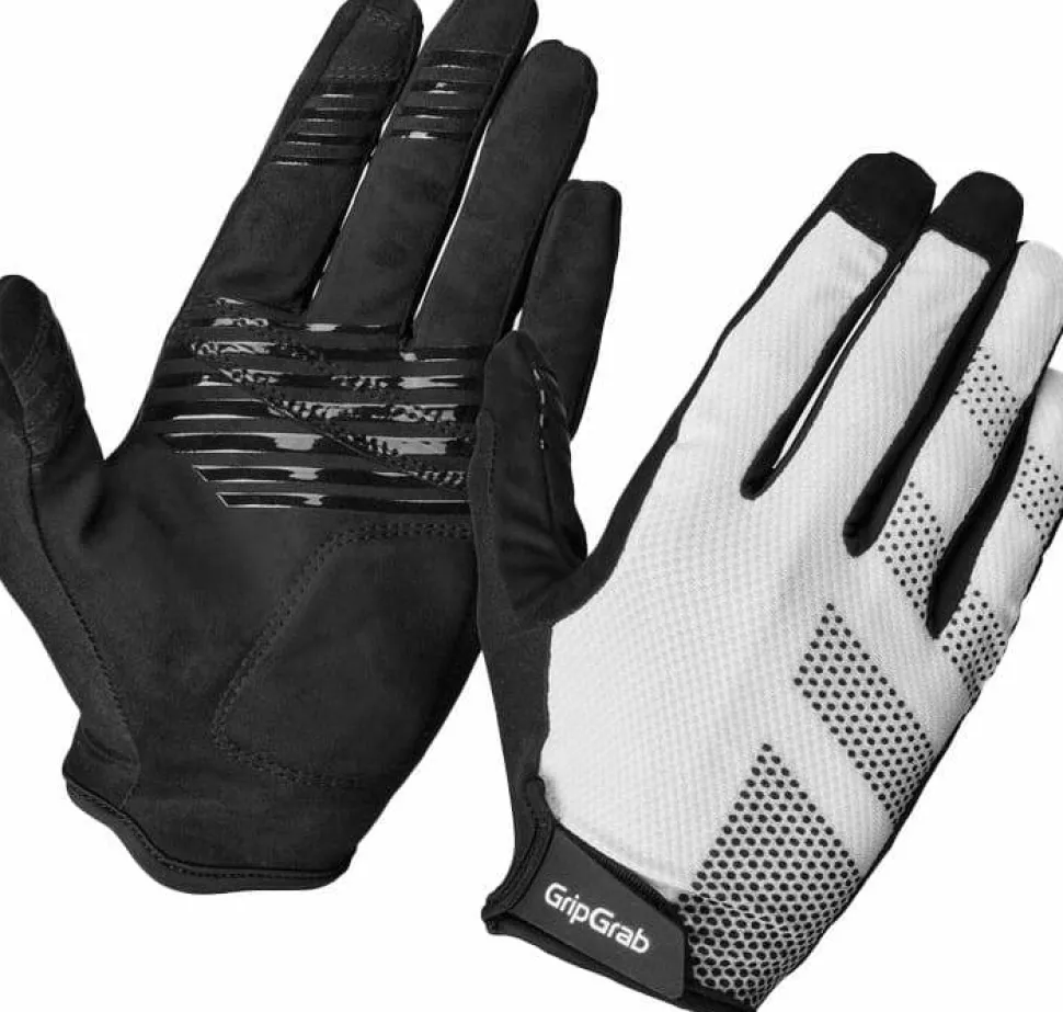 Gripgrab Ride Lite Padded Full Finger Summer Gloves White