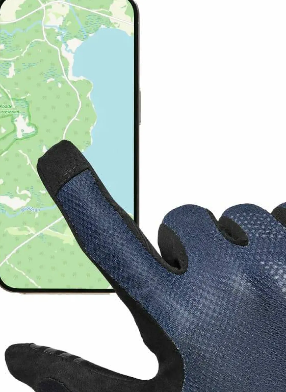 Gripgrab Ride Lite Padded Full Finger Summer Gloves Navy Blue